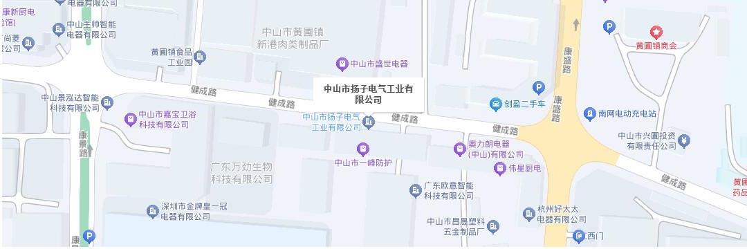 中山扬子地图位置